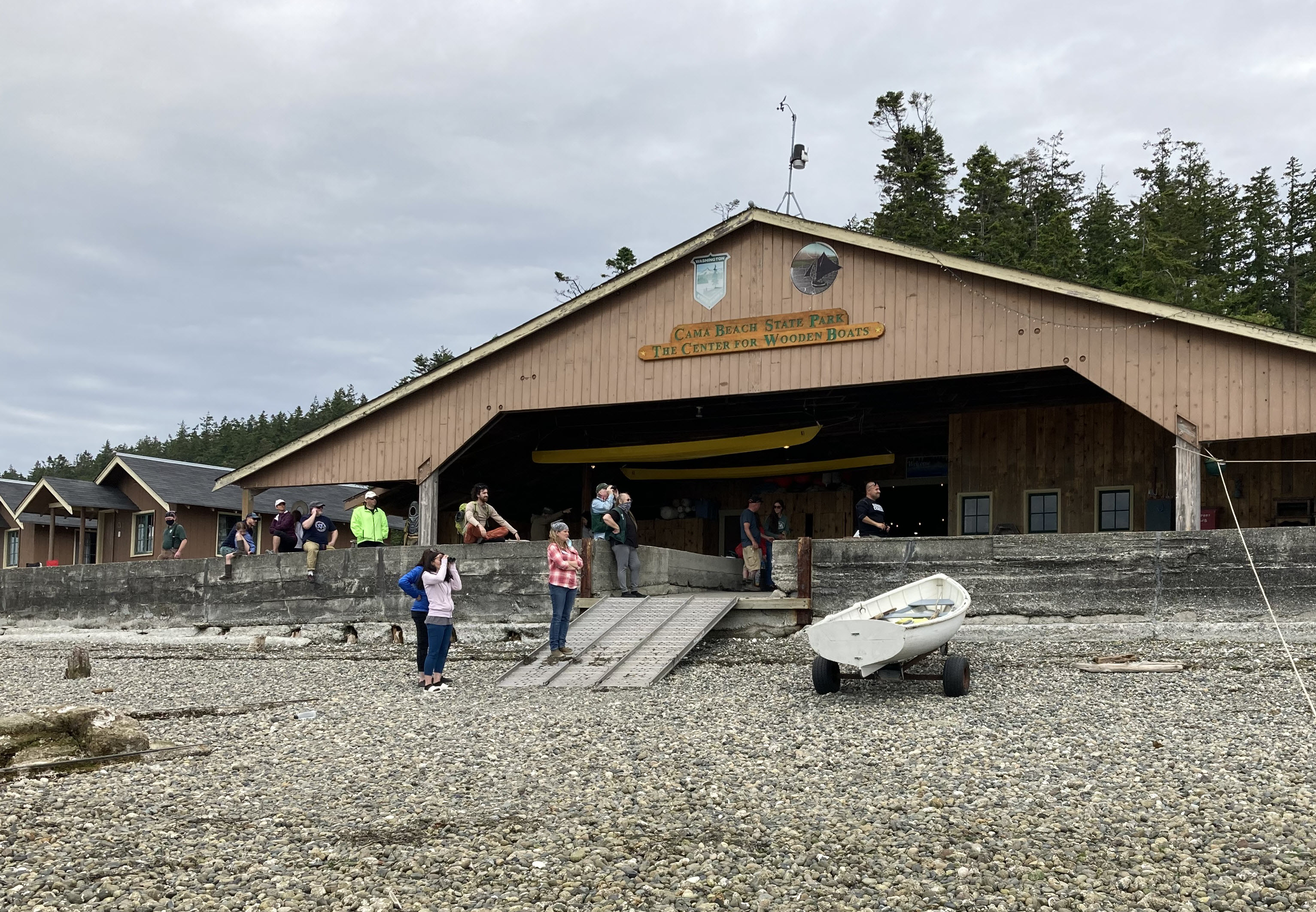Ramps from the beach.
